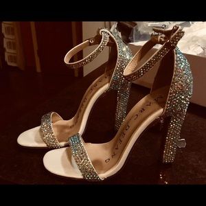 Marc defang rhinestone heels